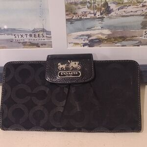 Coach Black Signature Wallet